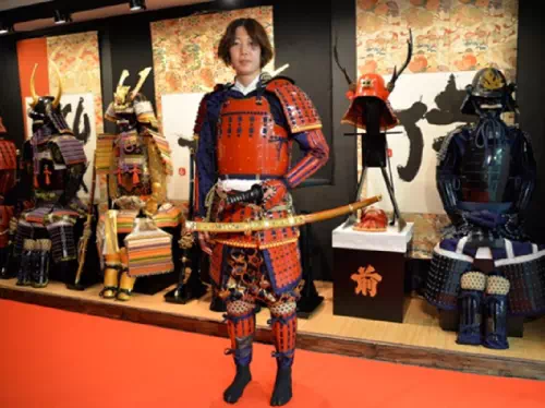 Samurai Armor Photo Shoot in Central Shibuya