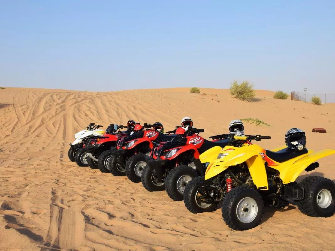 Arabian Desert Quad Bike Experience on Sand Dunes of Dubai