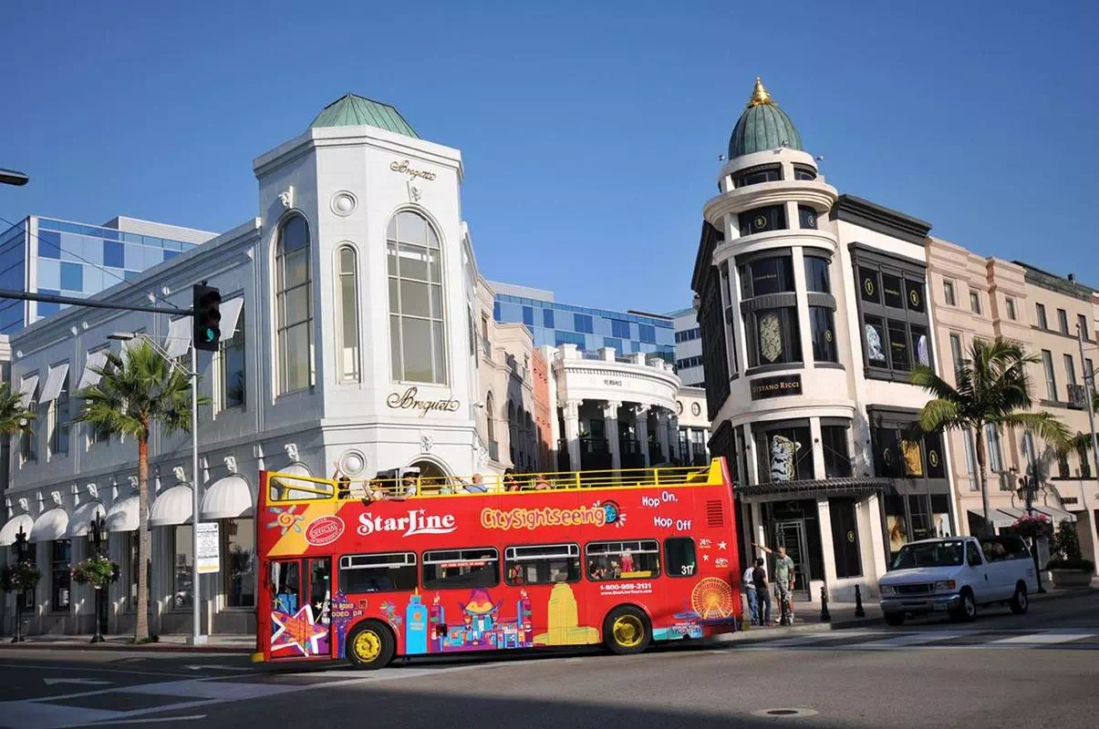 Hollywood Hop On Hop Off Double Decker Bus Tour from Anaheim