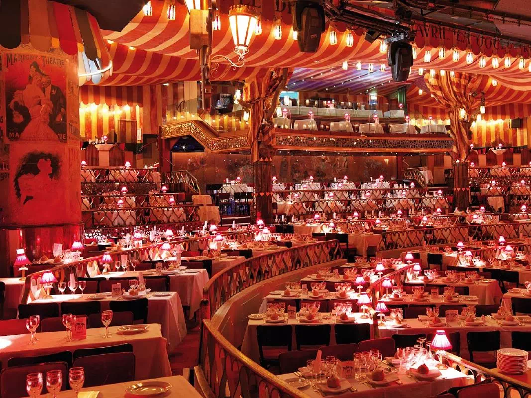 Paris Moulin Rouge Show with Champagne or 3-Course Dinner and Hotel Transfers