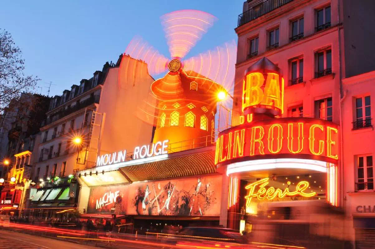 Paris Moulin Rouge Show with Champagne or 3-Course Dinner and Hotel Transfers