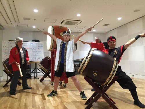 Japanese Taiko Drum Musical Performance and Lesson in Tokyo
