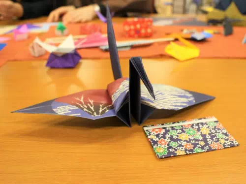 Origami Paper Folding and Furoshiki Cloth Wrapping Class in Tokyo