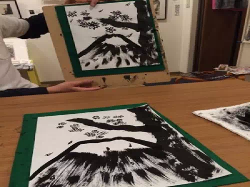 Fun Sumie Ink Painting Lesson in Tokyo with English Speaking Instructor