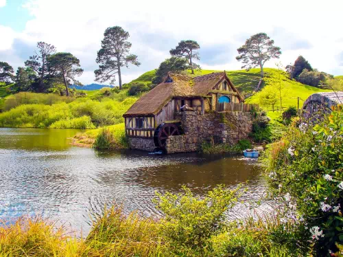 Hobbiton Movie Set Express Tour from Rotorua with Drinks at the Green Dragon Inn