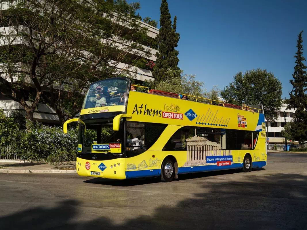 Athens and Piraeus Open Top Hop-on Hop-off Bus Tour (24 Hours + 1 Day Free)