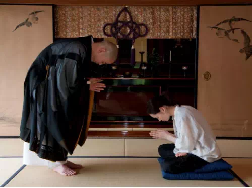 Buddhist Zazen Meditation at Shourinji Temple in Kyoto