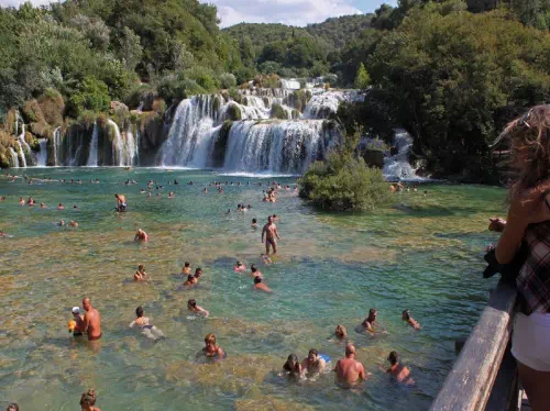 Krka Waterfalls National Park and Sibenik Full Day Tour from Split or Trogir