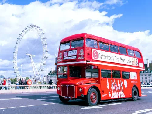 London Afternoon Tea Bus Tour on a Vintage Double Decker