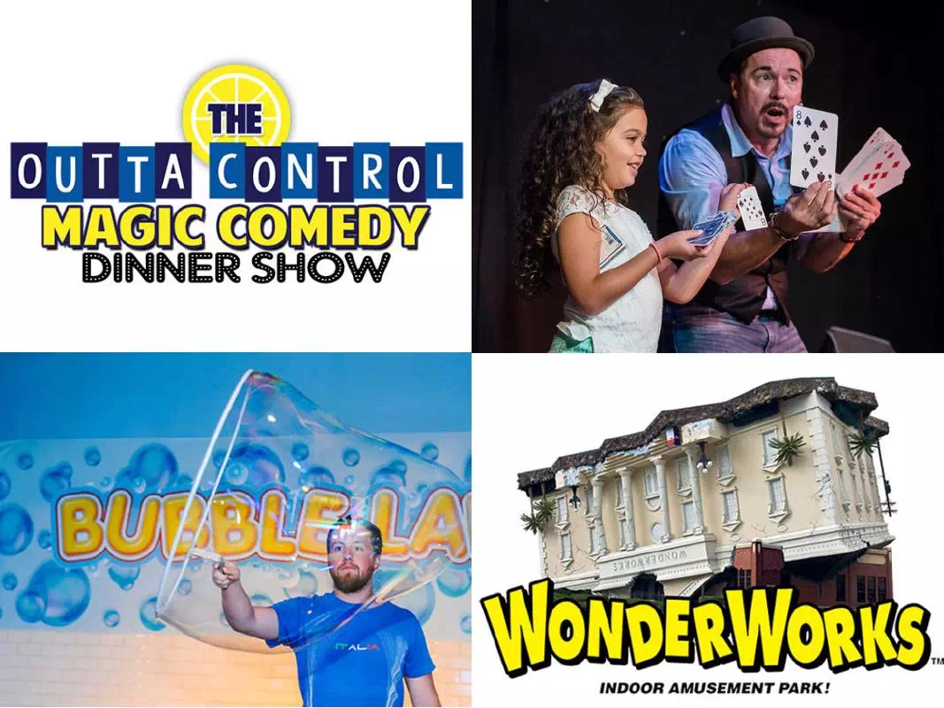 WonderWorks Indoor Amusement Park & Magic Comedy Dinner Show Combo