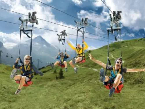 Grindelwald to First Ropeway Ticket with Fun Flyer and Trottibike Scooter