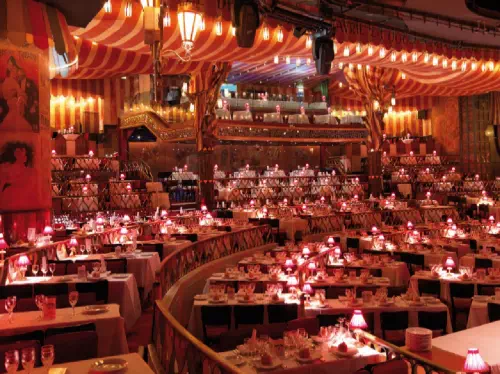 Moulin Rouge Cabaret Show Tickets with 3-Course Dinner and Bottle of Champagne