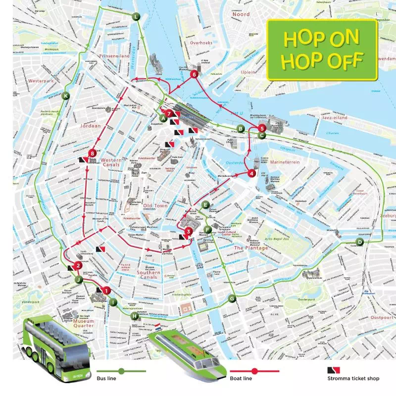 Amsterdam Hop on Hop off Bus and Boat with Rijksmuseum Ticket