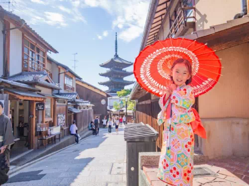 Kimono Dressing and Full-Day Rental in Kyoto