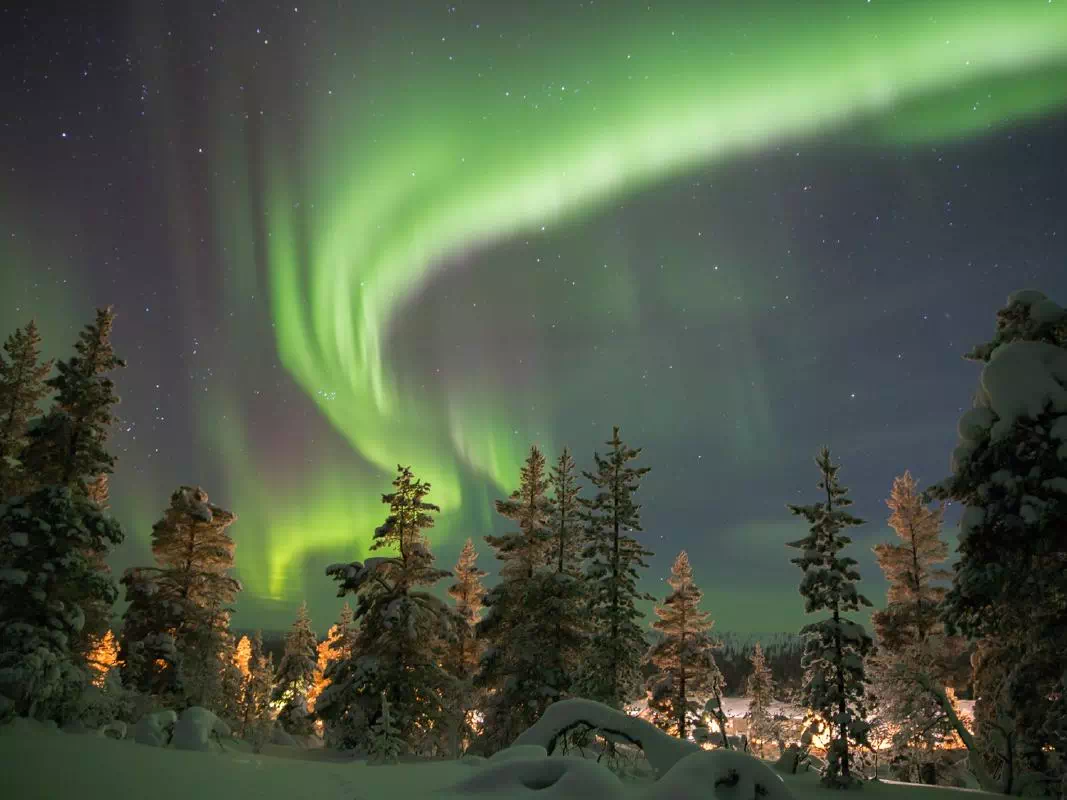 Finland Northern Lights Tour by Snowmobile from Rovaniemi