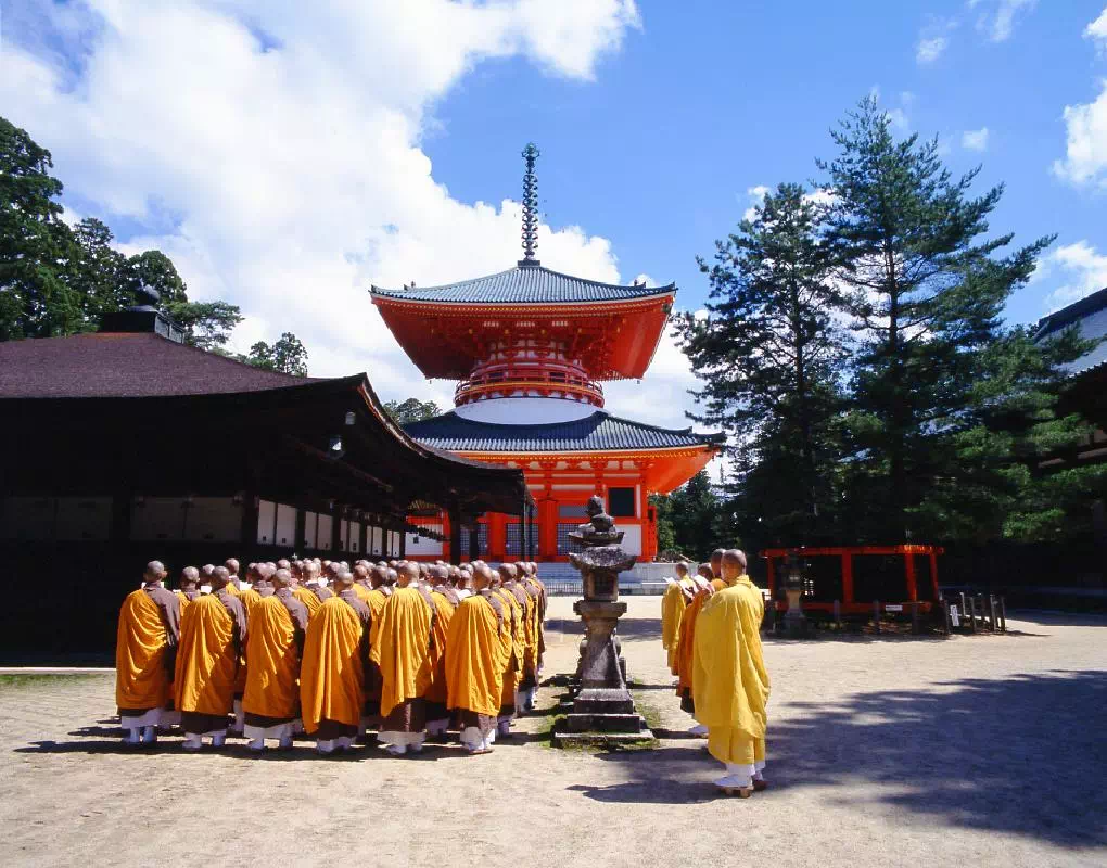 Mt. Koya Overnight Free-Plan Trip from Osaka with Temple Lodging Accommodation