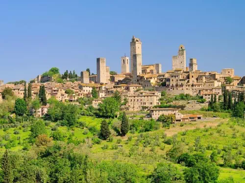 San Gimignano & Siena from Florence Day Tour with Chianti Winery & Monteriggioni