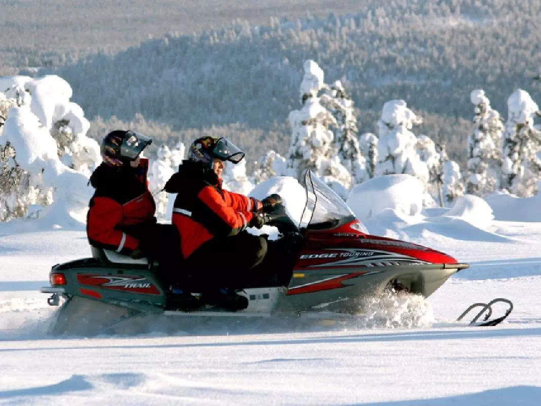 Snowmobile Safari in the Wilderness from Rovaniemi with Lappish Lunch