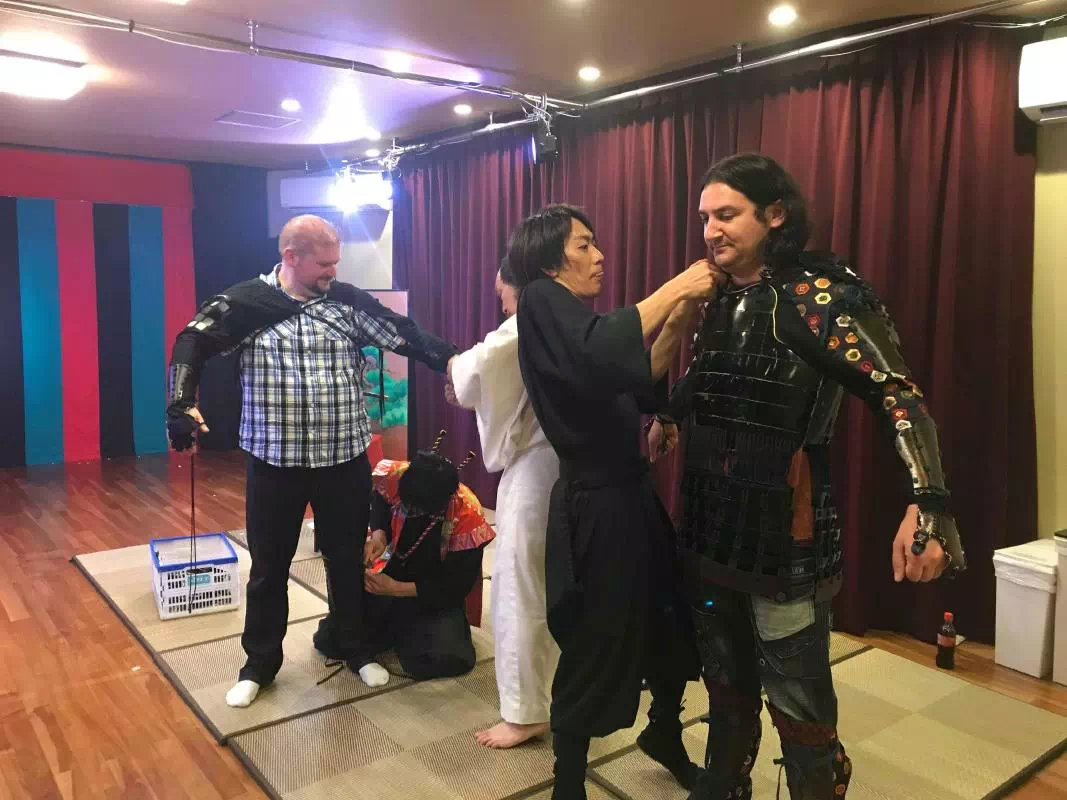 Samurai (Theatrical Sword Fighting) Class with a Professional Actor in Osaka