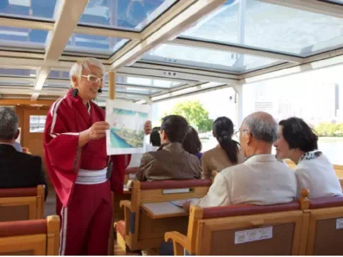 Osaka Naniwa Discovery River Cruise with Rakugo Comedians