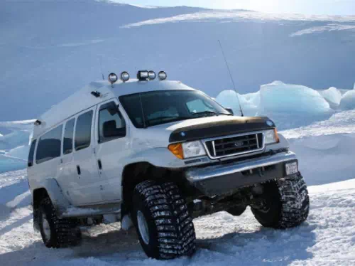 Golden Circle Super Jeep Tour with Snowmobile Ride on Langjökull Glacier