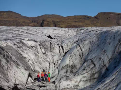 Solheimajokull Glacier Hiking and Waterfalls Sightseeing Tour from Reykjavik
