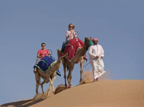 Premium Sunset Desert Safari from Dubai with BBQ Dinner and Unlimited Drinks