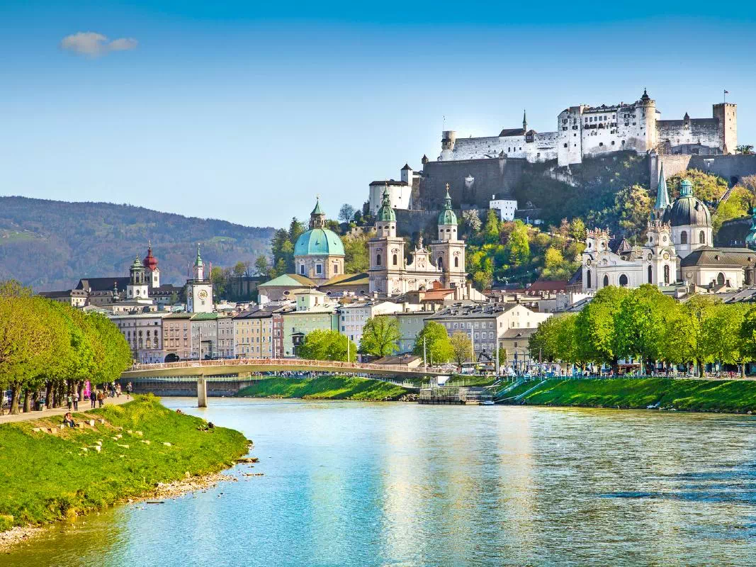 Salzburg Salzach River Cruise with Trick Fountains and Hellbrunn Palace Visit