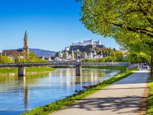 Salzburg Salzach River Cruise with Trick Fountains and Hellbrunn Palace Visit