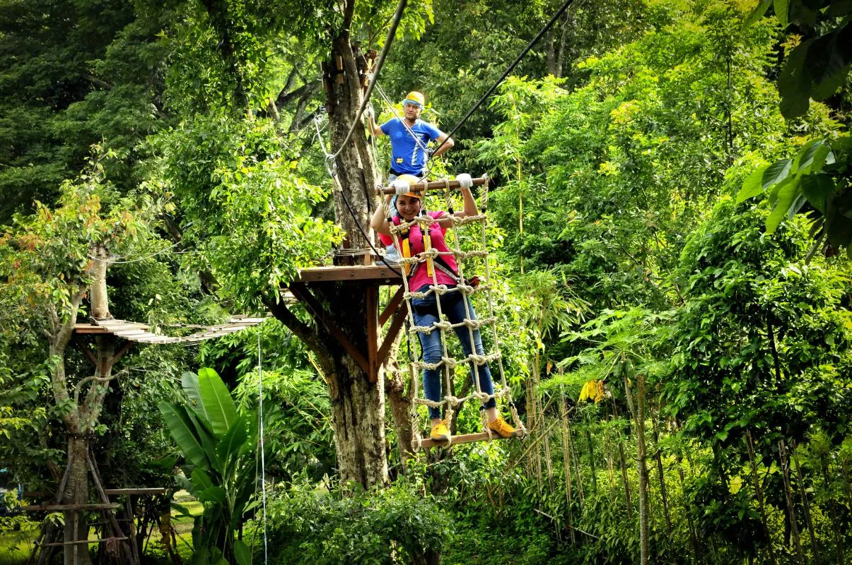 Chiang Mai High Ropes Adventure with Siam Massage Spa Package