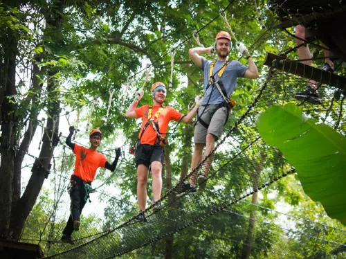 Chiang Mai High Ropes Adventure with Siam Massage Spa Package