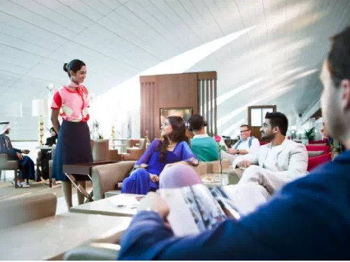 Dubai Airport Marhaba Lounge Services and Facilities Use