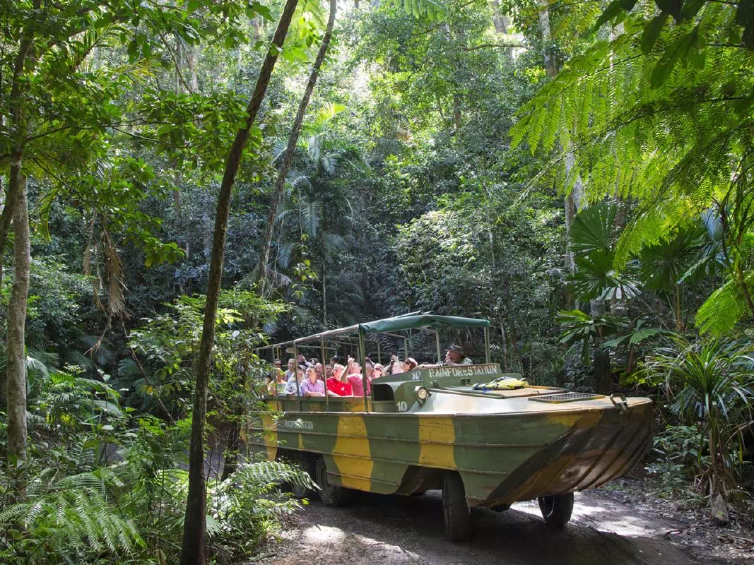 Rainforestation Nature Park Tour by Amphibious Army Duck