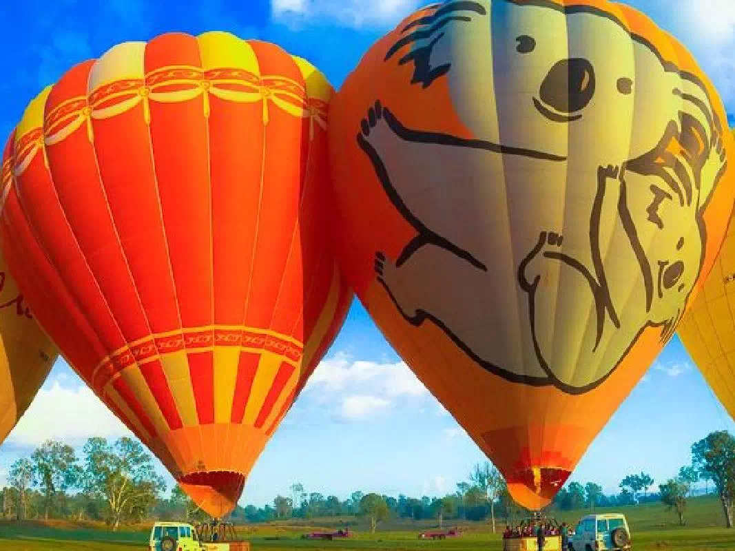 Hot Air Balloon Ride from Gold Coast with Breakfast and Wine Tasting