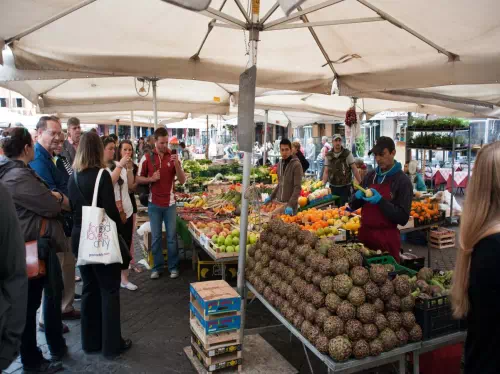 Rome Gourmet Food Walking Tour with Campo de Fiori, Trastevere and Jewish Ghetto