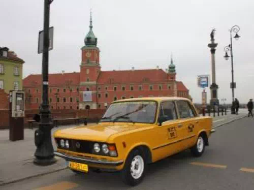 Warsaw Highlights Private Tour in a Retro FIAT 125p & Lunch in a Polish Milk Bar