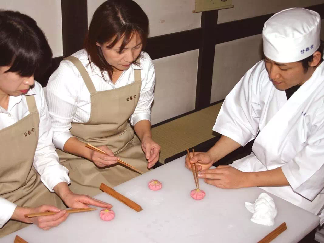 Traditional Japanese Sweets Making Experience in Arashiyama