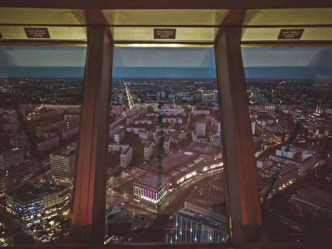 Panoramic Dinner at Berlin TV Tower Restaurant with Window Seats