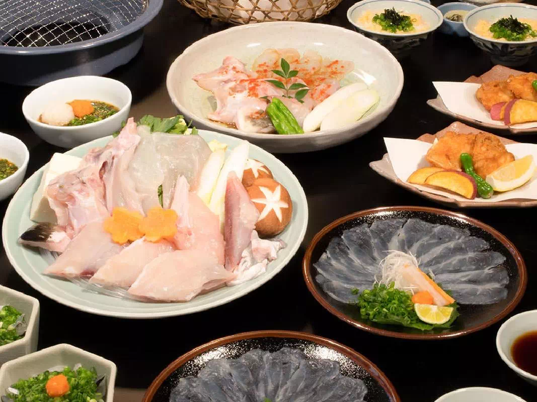 Osaka Guenpin Fugu Pufferfish Lunch or Dinner Course Reservations