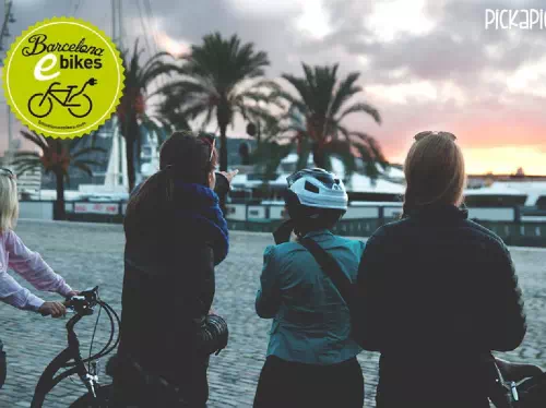 Barcelona Electric Bike Tour with Wine and Tapas Tasting 