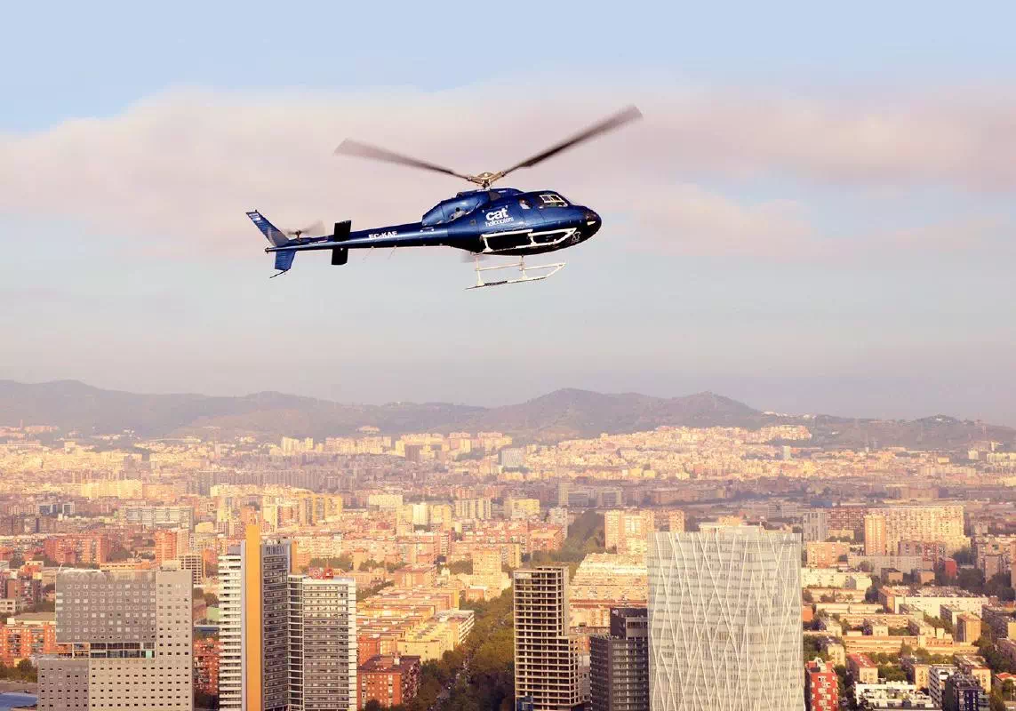 Barcelona Small Group Morning Walking Tour with Eco Boat & Helicopter Ride