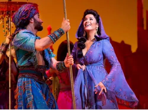 Disney's Aladdin the Musical on Broadway at the New Amsterdam Theatre New York