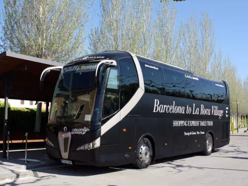 Return Express Coach Transport from Barcelona Center to La Roca Village