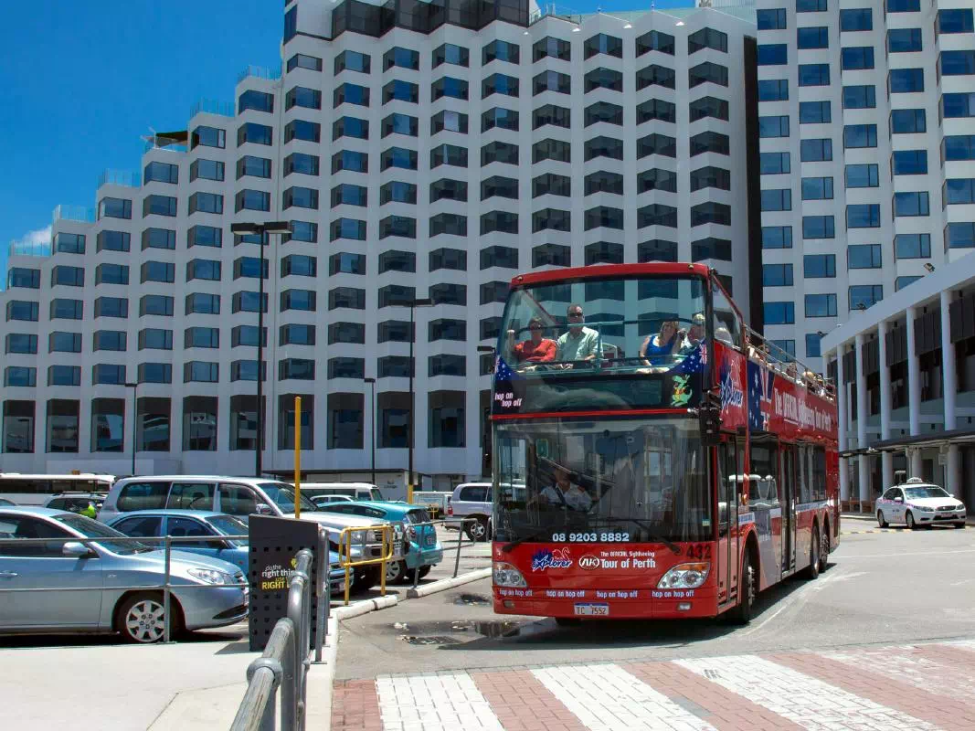Perth Hop-On Hop-Off Sightseeing Bus Tour by Open-Top Double-Decker Bus 