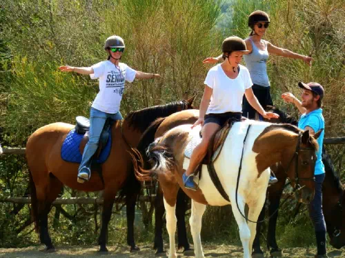 Horseback Riding at a Natural Park from Barcelona with Catalan Tapas