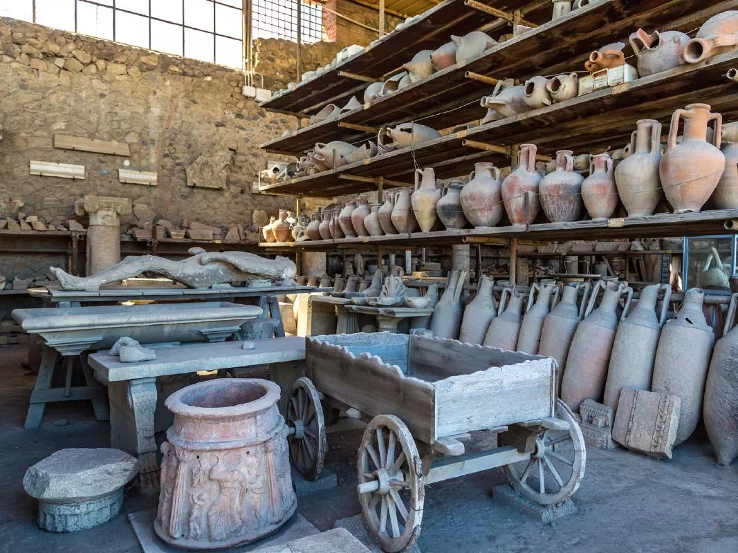 Pompeii Tour from Naples with Amalfi Coast Drive and Cameo & Coral Factory Visit