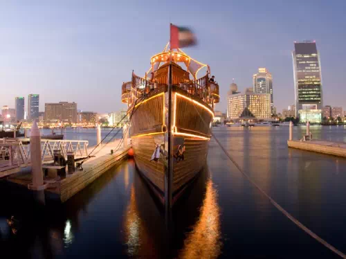 Dubai Creek Evening Dhow Cruise with Luxurious 5-Course Dinner