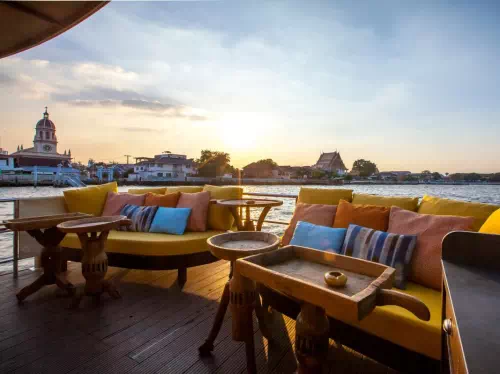 Chao Phraya River Sunset Cruise with Gourmet Dinner and Limousine Transfers