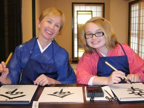 Traditional Japanese Calligraphy Class at a Machiya Townhouse in Kyoto