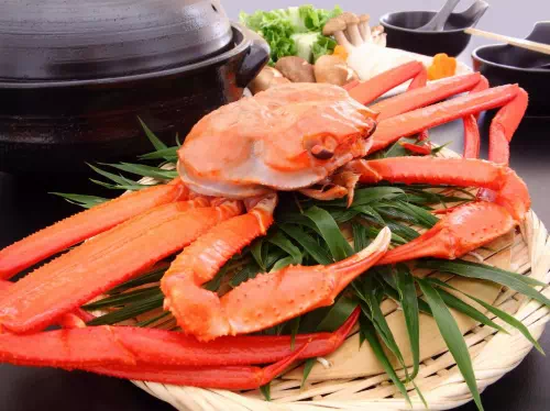 Luxurious Crab Lunch Course Meal with Hot Spring in Kyoto from Osaka